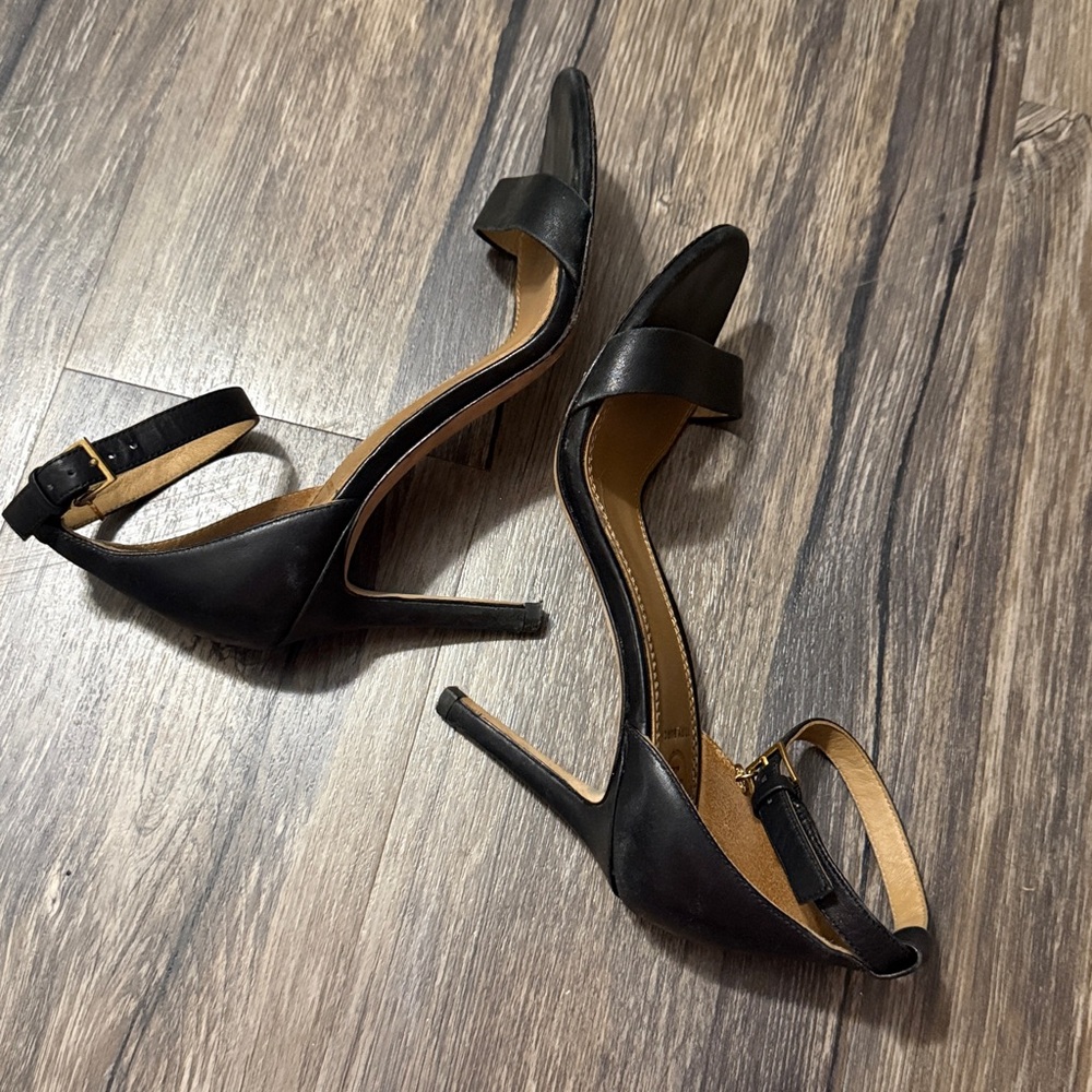 Tory Burch | Black Leather Heels size 5 - Picture 5 of 6